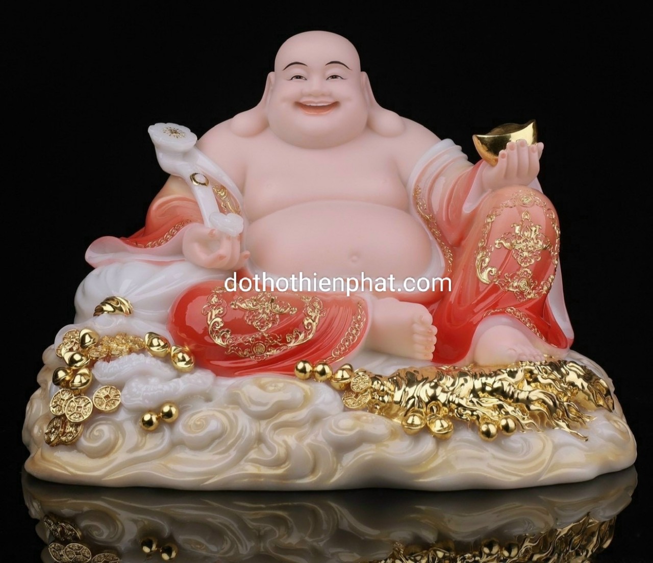 Tượng Phật Di Lặc Đá Mẫu Mới Hàng Cao Cấp Nhiều Kích Thước - Đồ Thờ Thiên  Phát
