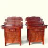 [Mẫu Mới Rất Đẹp] Ngang 107-127cm Tủ Thờ Gia Tiên Gỗ Tràm 3 Tầng Tủ Thờ Phật Mẫu Cửa Trước